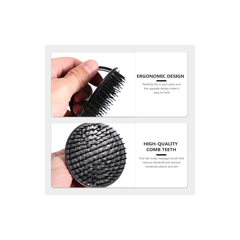 Cepillo de Masaje Cuero Cabelludo 6 Piezas Suaves para Exfoliar