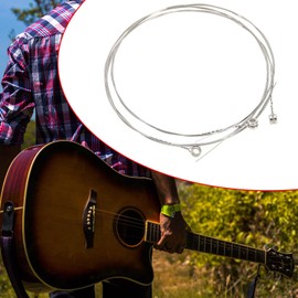 SG Store 10pcs B-2nd Guitar Strings Guitar B String 86cm Acoustic Guitar String Folk Guitar String Resistant Rust String Stainless Steel Guitar String Replacements