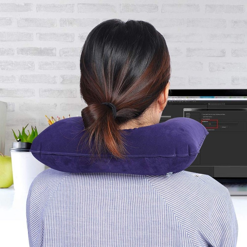 Elprico U-shaped pillow, leak-proof, soft and comfortable, exquisite portable neck