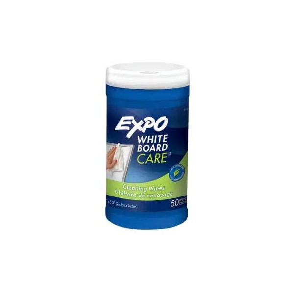 Expo White Board Care, Cleaning Wipes, 8"x5.5", 50 Count (4 Packs)