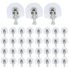 35PCS 21x20x10mm White Shelf Support Bracket Threaded Cam Lock Shelf