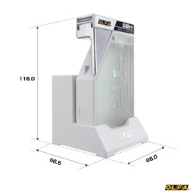 オルファ 裁断機 刃折器 ポキステーション 白 214BS 11.6cm×6.6cm×6.65cm