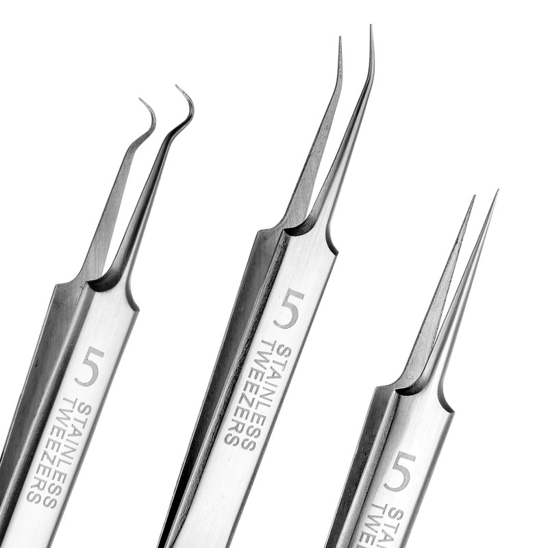 Pimple Blackhead Remover 3-Piece Tweezers Face Nose Black Head Precise