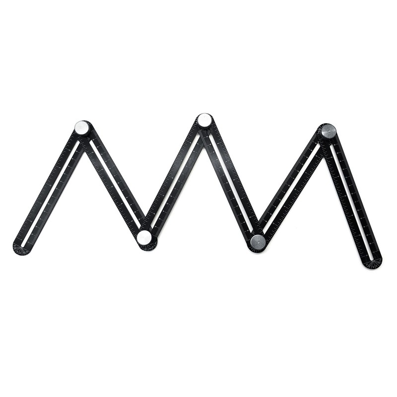 WEITARI Angle Measuring Ruler, 6-Sided Angle Finder Aluminum Alloy Angle