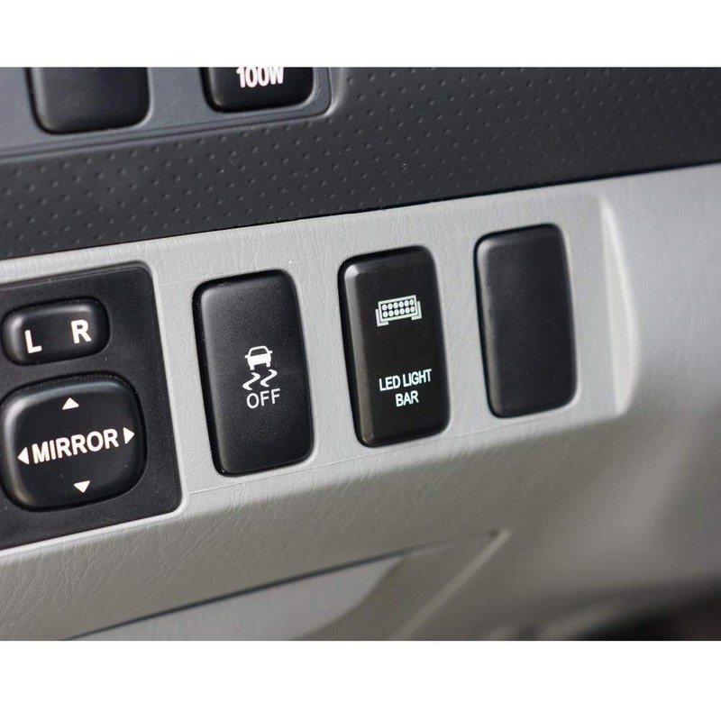 WeiSen LED Light Bar Symbol Push Switch Blue Backlight ON-Off