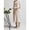 Women Kitchen Cooking Apron with 2 Front Pockets Cotton Linen