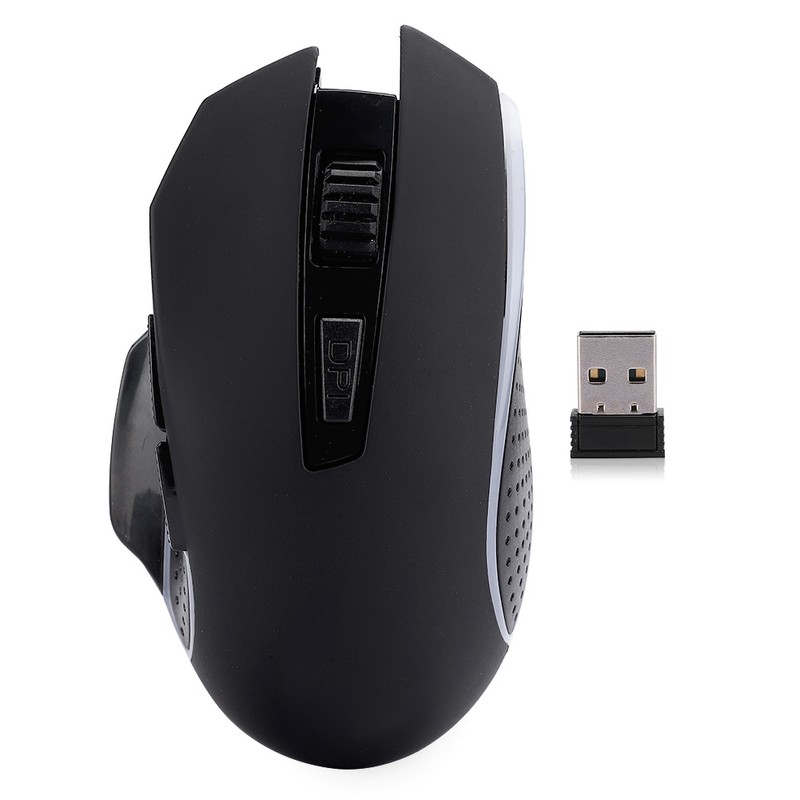 2.4G Wireless Game Mouse Black ABS Portable with Breathing Light