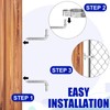 MorningRo 4 Pcs Farm Gate Hinge Set 5/8'' x 2''