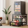DDJ Mini Fridge Stand with Storage, 20.8x20.8in Heavy Duty Mini