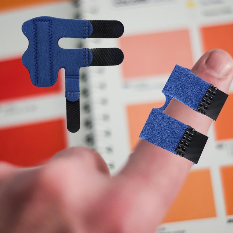 Thyonta 2 PCS Sprained Finger Fixation Strap Aluminum Finger Fracture