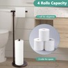 Free Standing Toilet Paper Holder Stand, Oil Rubbed Bronze Toilet