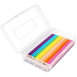 DANRONG Colored Plastic Pencil Box, Large Capacity Pencil Case, Pencil Boxs