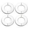 sourcing map Wall Split Flange, 4pcs 304 Stainless Steel Round