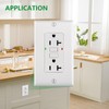 Wengart Weather-Resistant GFCI Outlet,Automatic Trip Protection,1pack,20Amp,125VAC 60Hz,Back &Side Wire,UL Certified,White