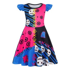 AmzBarley Girls Nightdress Short Sleeve Pomni Girls' Nighties Night Dress Kids Nightgowns Nightie Sleeping Wear Loungewear Pink 3-4 Years 110