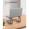 Nulaxy Fully Aluminum Laptop Stand, Detachable Ergonomic Laptop Holder Mount