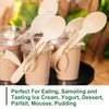 LotFancy Disposable Wooden Spoons, 100Pcs 6.25 inch Wood Cutlery Spoons,