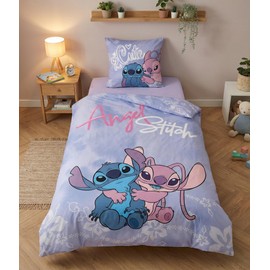 Stitch and Angel Bed Linen 140 x 200 cm + Pillowcase 65 x 65 cm Cotton Blend