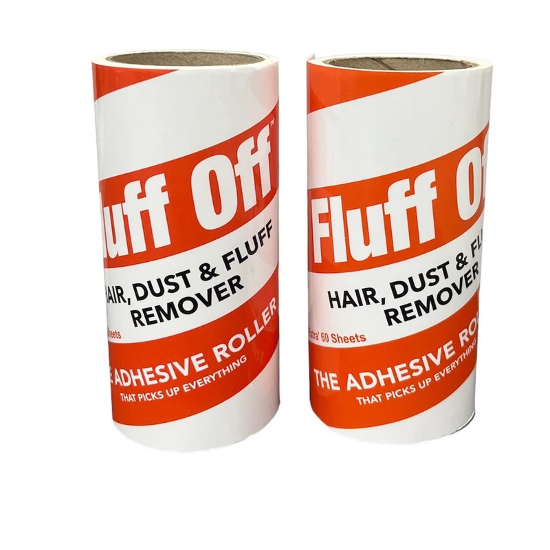 Fluff Off Lint Roller Refills,10 Rolls x 60 sheeets -TOTAL
