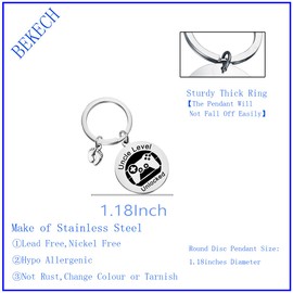 BEKECH New Uncle Keychain Pregnancy Announcement Uncle Level Unlocked Keychain Uncle to Be Gifts, New Uncle Keychain, Small