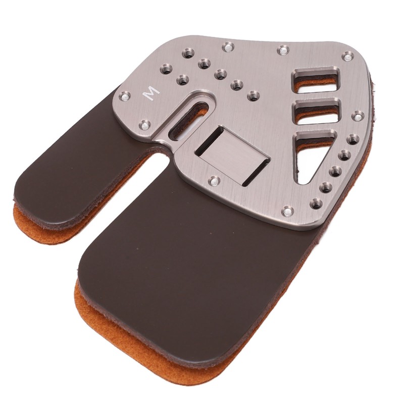Leather Archery Finger Tab Protect Guard Recurve Bow Protector Shooting