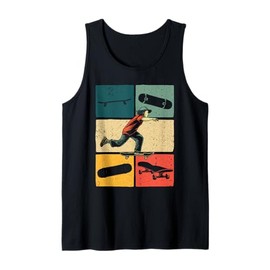 Cool Skateboard Art for Men Women Skateboarding Skateboarder Tank Top