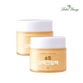 Label Young 쇼킹미백크림팩 1+1 Shocking Whitening Cream Pack 1+1