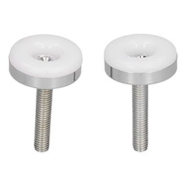 Pissente Nivelador de Patas de Muebles de Acero Inoxidable Ajustable de 2 Piezas, Kit de Tornillos de Rosca M8 para Taller de Garaje en Casa, Diámetro