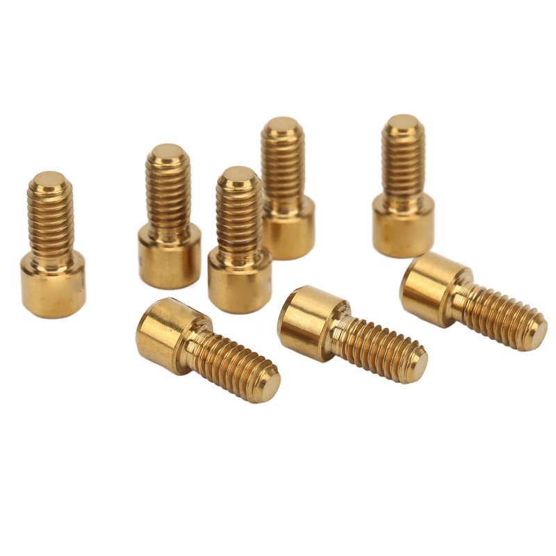RISK 8Pcs Mountain Bike Pedal Bolts Titanium Alloy Anti Slip