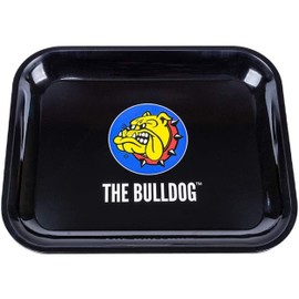 The Bulldog Amsterdam Metal Rolling Tray Black Large Size 30 x 22 cm