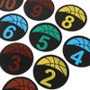 Flat Cones Spot Markers Numbered Floor Spot Markers Set Soccer