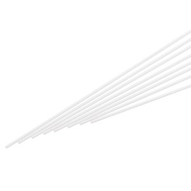 sourcing map ABS Plastic Rod Round Solid Bar 2 mm x 250 mm White for DIY Model Material, Architectural Model Making, DIY Sand Table, Pack of 30 Pcs
