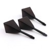 CUESOUL ROST Integrated Dart Shaft and Flights Medium,Black Diamond Shape,Set