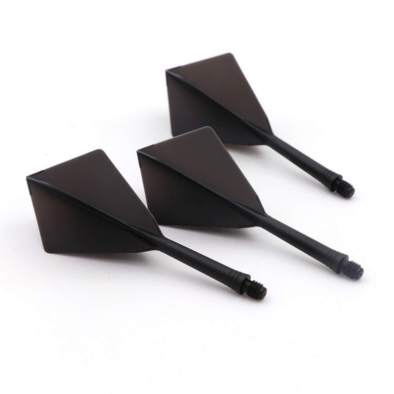 CUESOUL ROST Integrated Dart Shaft and Flights Medium,Black Diamond Shape,Set