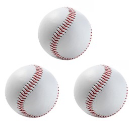 ZIMUYLOP Baseball, unmarked Leather Baseball, for Practice, Game, Signature, handicrafts, Souvenirs, Baseball for Pitching/Training (3)