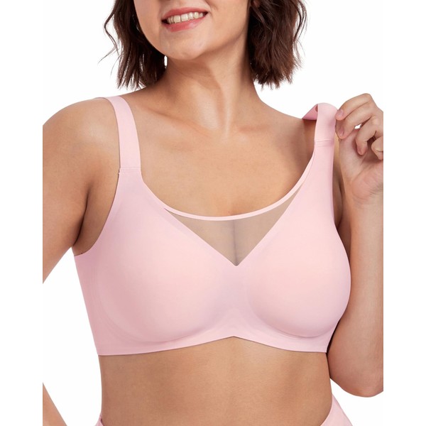 Mesh Bras for Women with Wide Adjustable Straps No Underwire