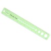 Regla de Plástico Flexible, 30 cm, Transparente (Verde)