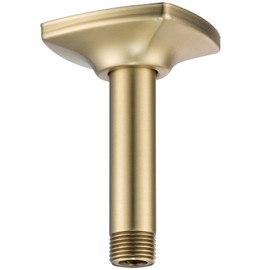 SWHYGER 4 Inches Stainless Steel, Straight Shower Arm Extension, Ceiling Shower Head Arm(Brushed Gold),SW-91038-4BG.