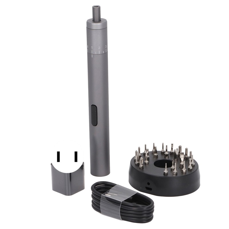 Electric Screwdriver Set with 24 Drill Bits Automatic Brake 8