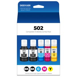 502 Ink Refill Bottles ET-2850 ET-3850 ET-15000 ET-4850 Replacement for Epson 502 Ink Compatible for Ecotank ET 2850 ET 3850 ET-4760 ET-2760 ET-3830 ET 15000 ET 4850 ET-3843 2750 4750 3750 Printer