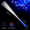 48 PCS Blue Glow Fiber Wands Sticks LED Light Wands