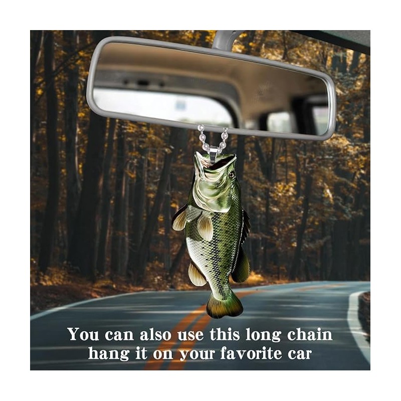 Mifoneix Fisherman Fishing Big Bass Creative 2d Flat Keychain Mother'S