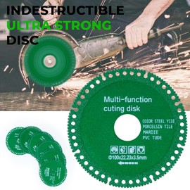 6Pcs Indestructible Disc for Grinder, Diamond Saw Cutting Wheel, Angle Grinder Glass Tile Cutting Rotary Tool