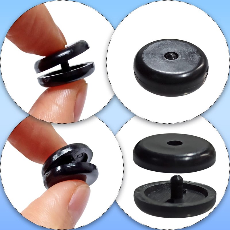5 Sets Universal Fit Seatbelt Stopper Kit, Snap-on Seat Belt