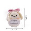 Caiyjhao 2psc Mini Crochet Rabbit, Cute Creative Knitting Rabbit, Rabbit