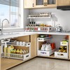 Biboraya 2 Pack 20.47IN Depth Under Sink Storage Organizer, Large