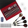 Ariv Hommey 12PCS 22g Iron Tip Dart Flights Aluminum Barrel