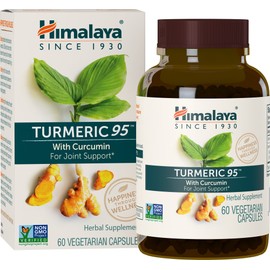 Himalaya Turmeric 95 with Curcumin for Healthy Joint Support and Optimum Flexibility & Mobility, 600 mg, 60 Capsules, 4 Month Supply, 2 Pack