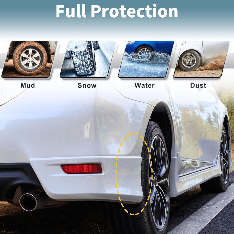 INFINAUTO Mud Flaps Splash Guards for Ford for Ranger 2024