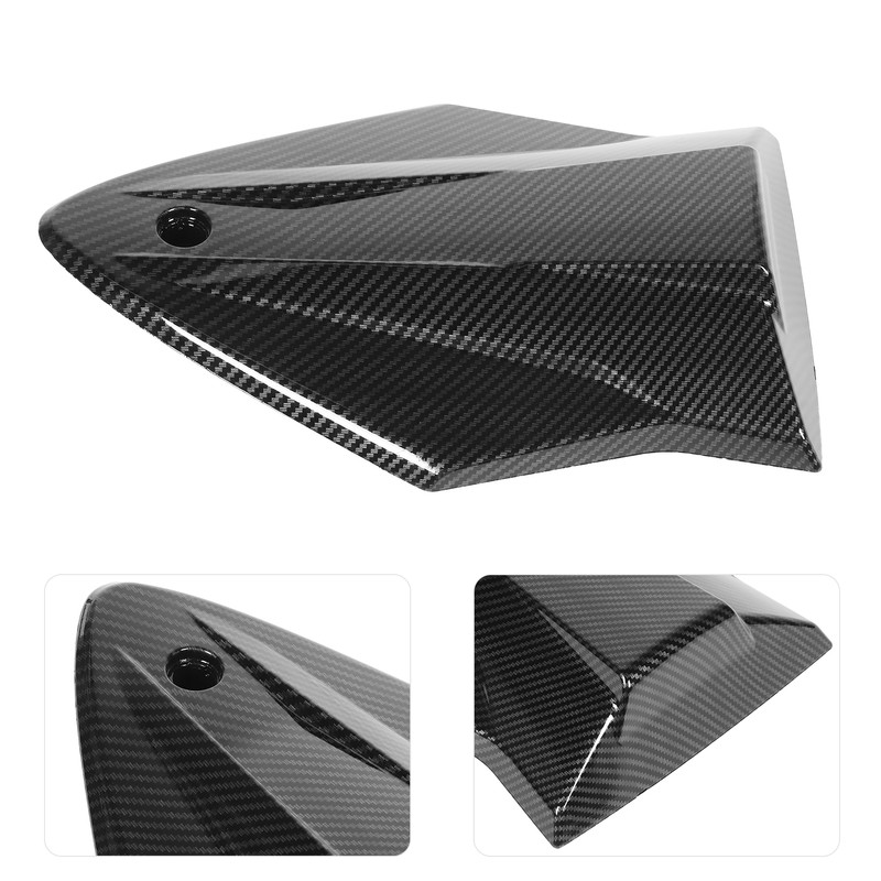 Carbon Fiber Style Motorcycle Passenger Seat Fairing with Mounting Accessory